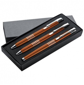 3 dielna kovová písacia sada