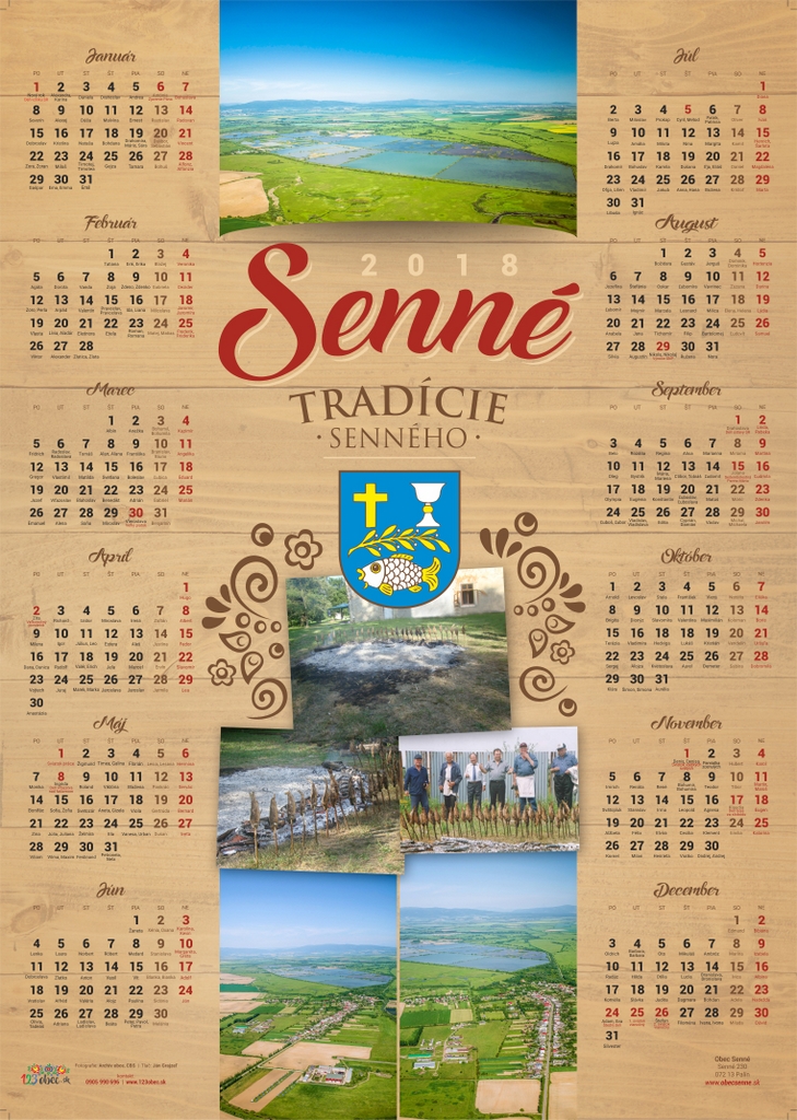 Kalendáre pre obec - vlastný motív