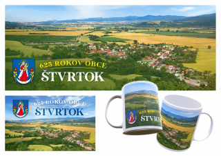 Hrnček s pohľadnicou -propagácia obce