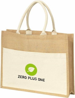 Jutová nákupná taška, farba prírodná