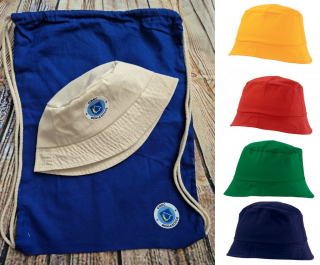 Bavlnený detský klobúčik s potlačou